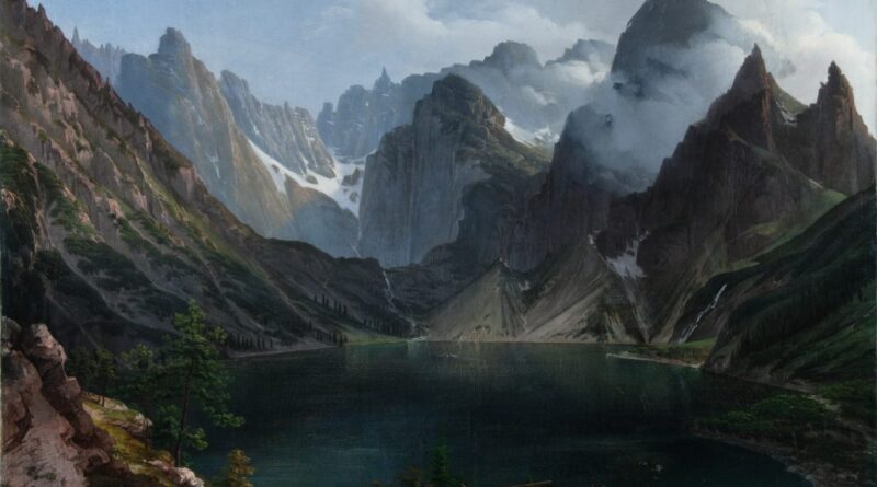Jan Nepomucen Głowacki Morskie Oko 1837-1840, okej płótno 90x112 cm MNKi M